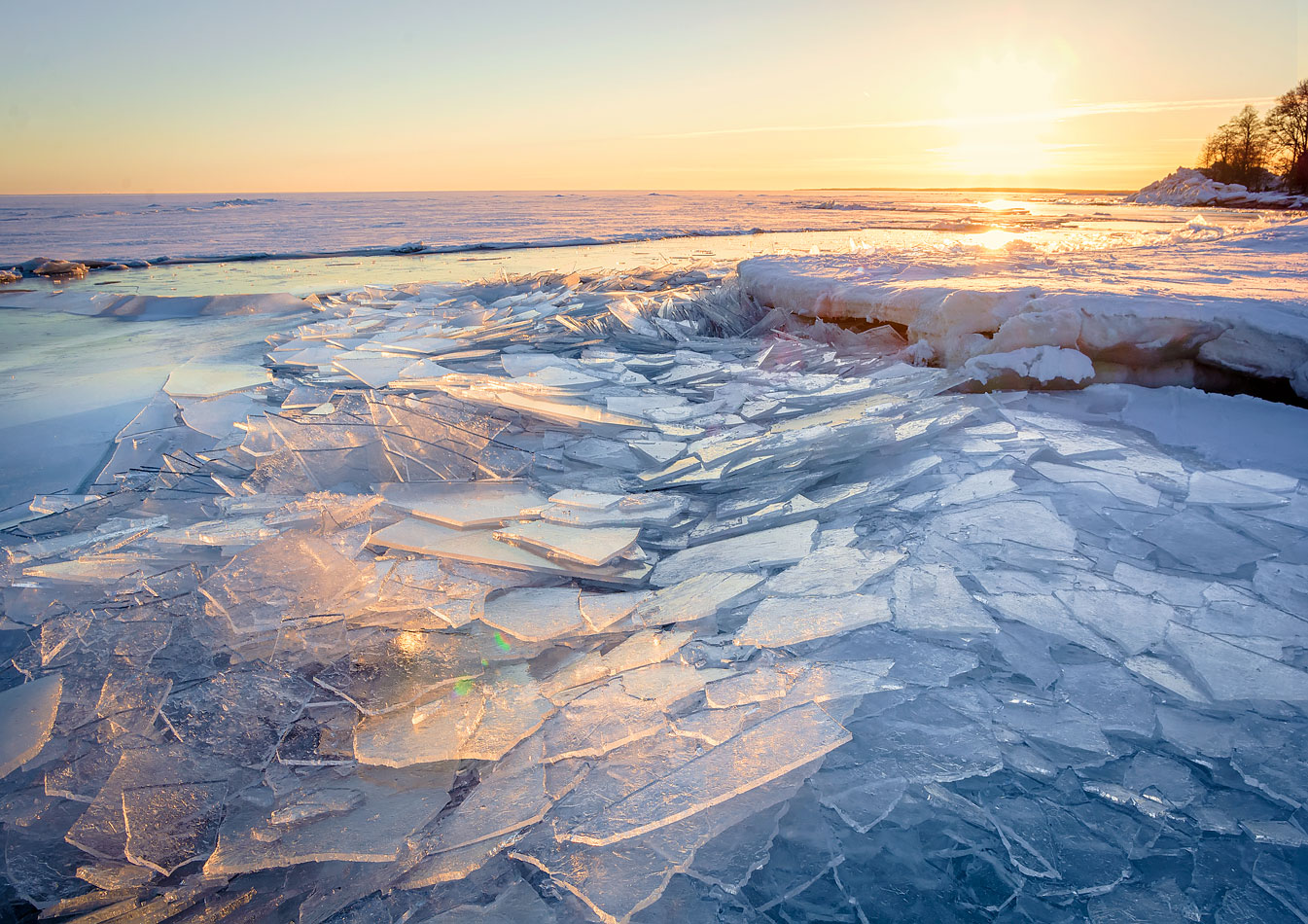 фото "Приближение весны" метки: природа, пейзаж, Финский залив, лед, отлив, солнце
