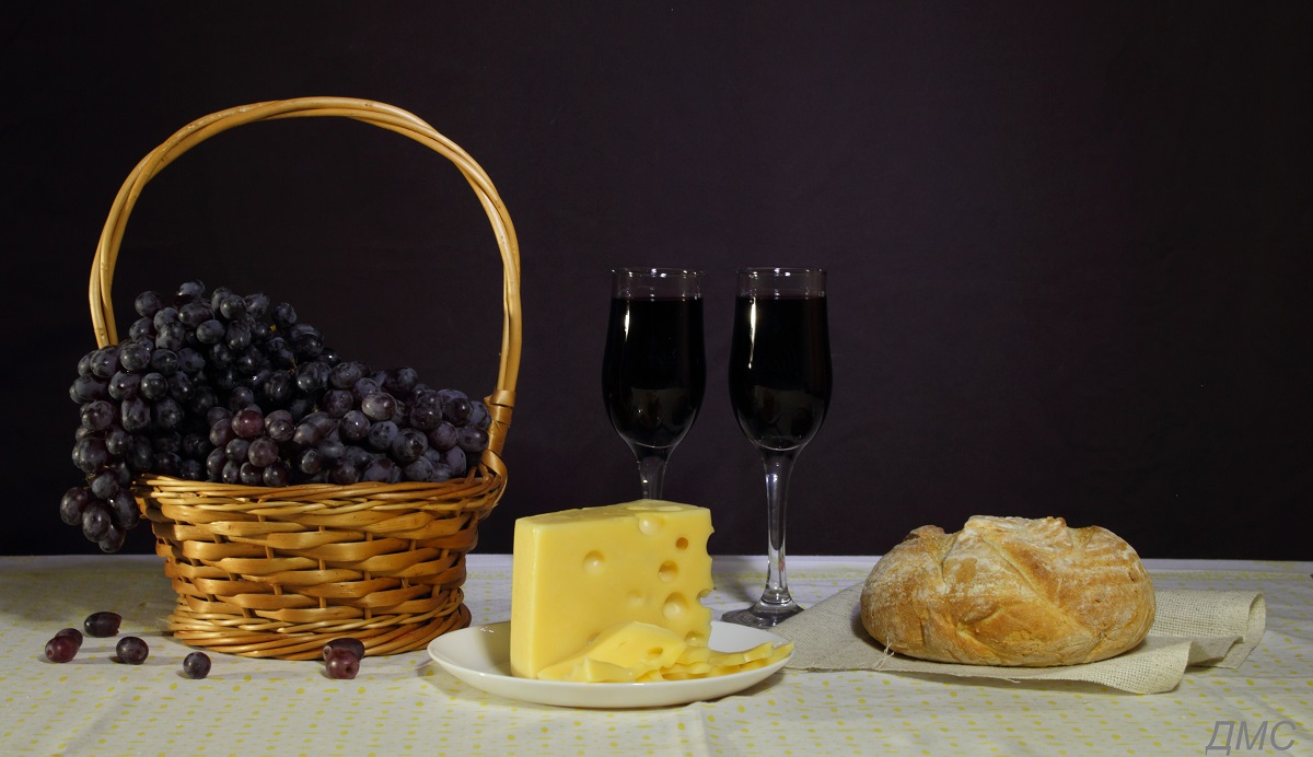 photo "***" tags: still life, виноград, красное вино, отдых, романтический ужин, сыр