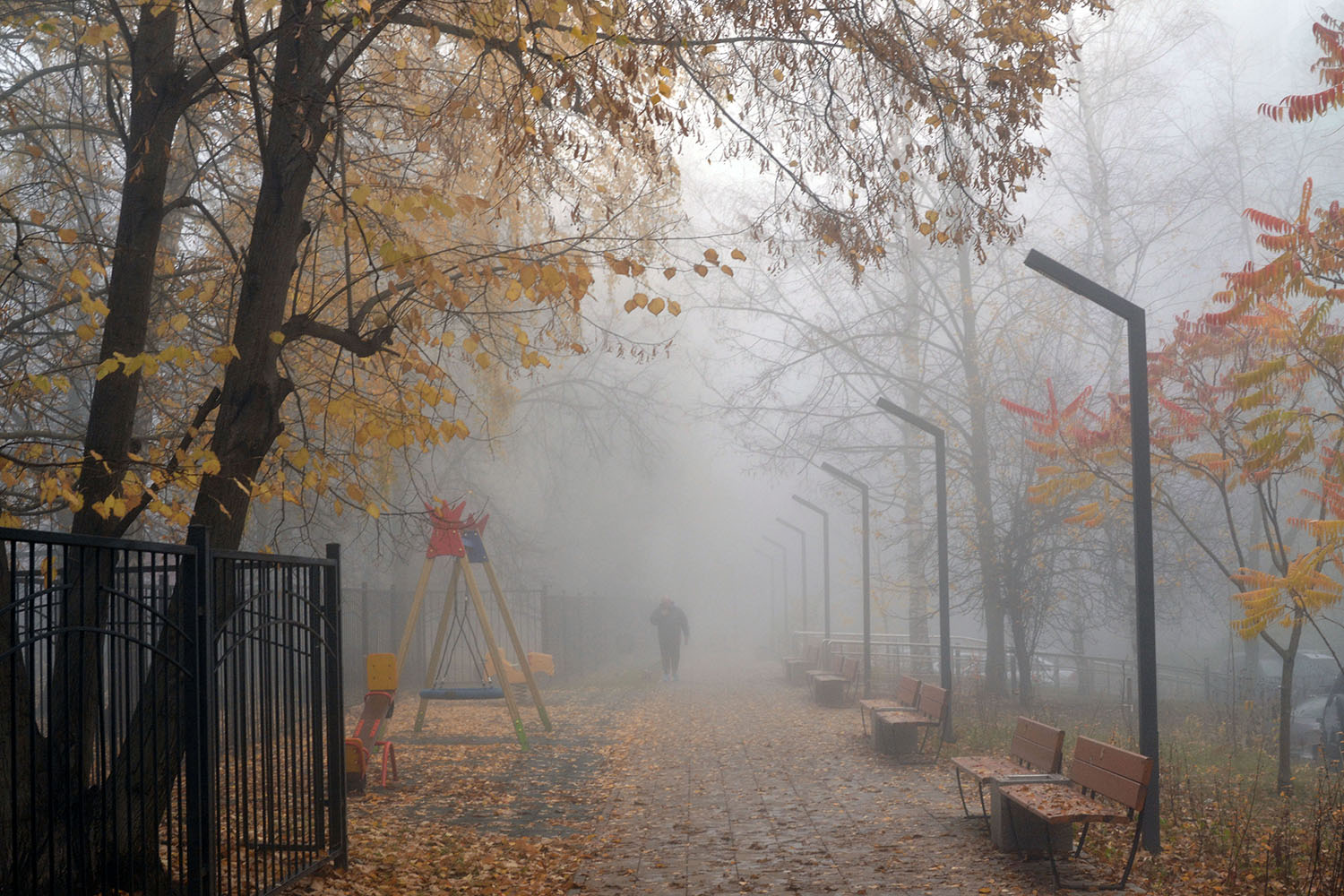 фото "Под покровом тумана." метки: пейзаж, туман, утро