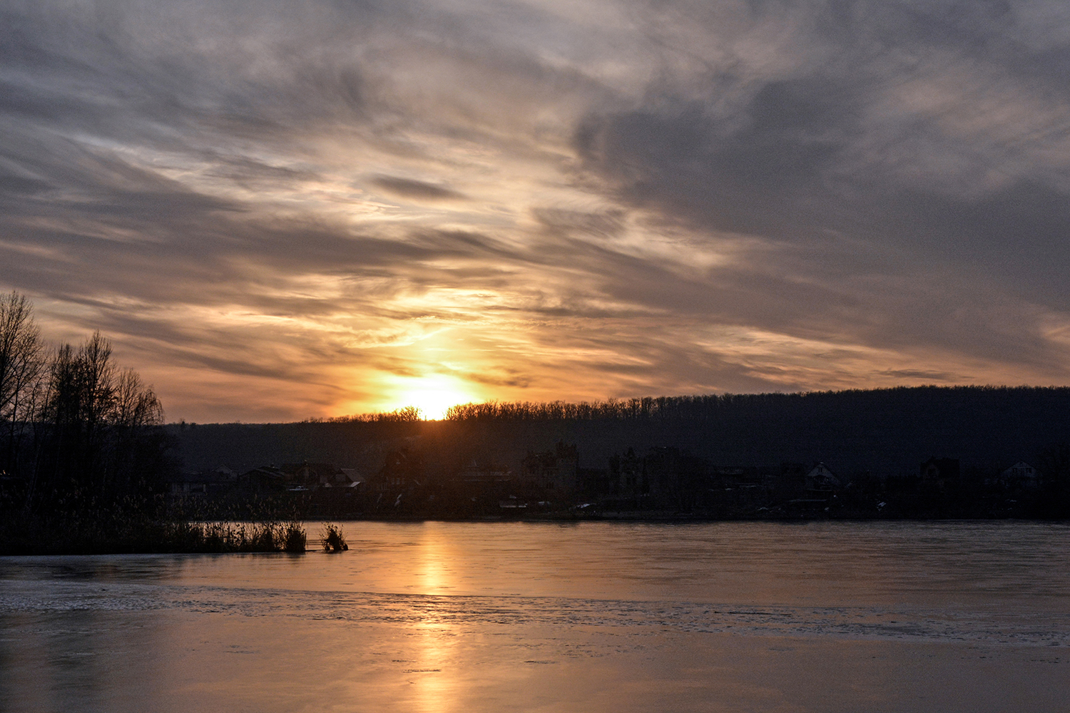 photo "***" tags: landscape, evening, sunset, winter