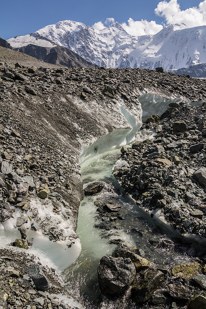 photo "Source" tags: landscape, travel, Akkem glacier, Altai, Belukha mountain, Алтай, аккем, белуха, ледник