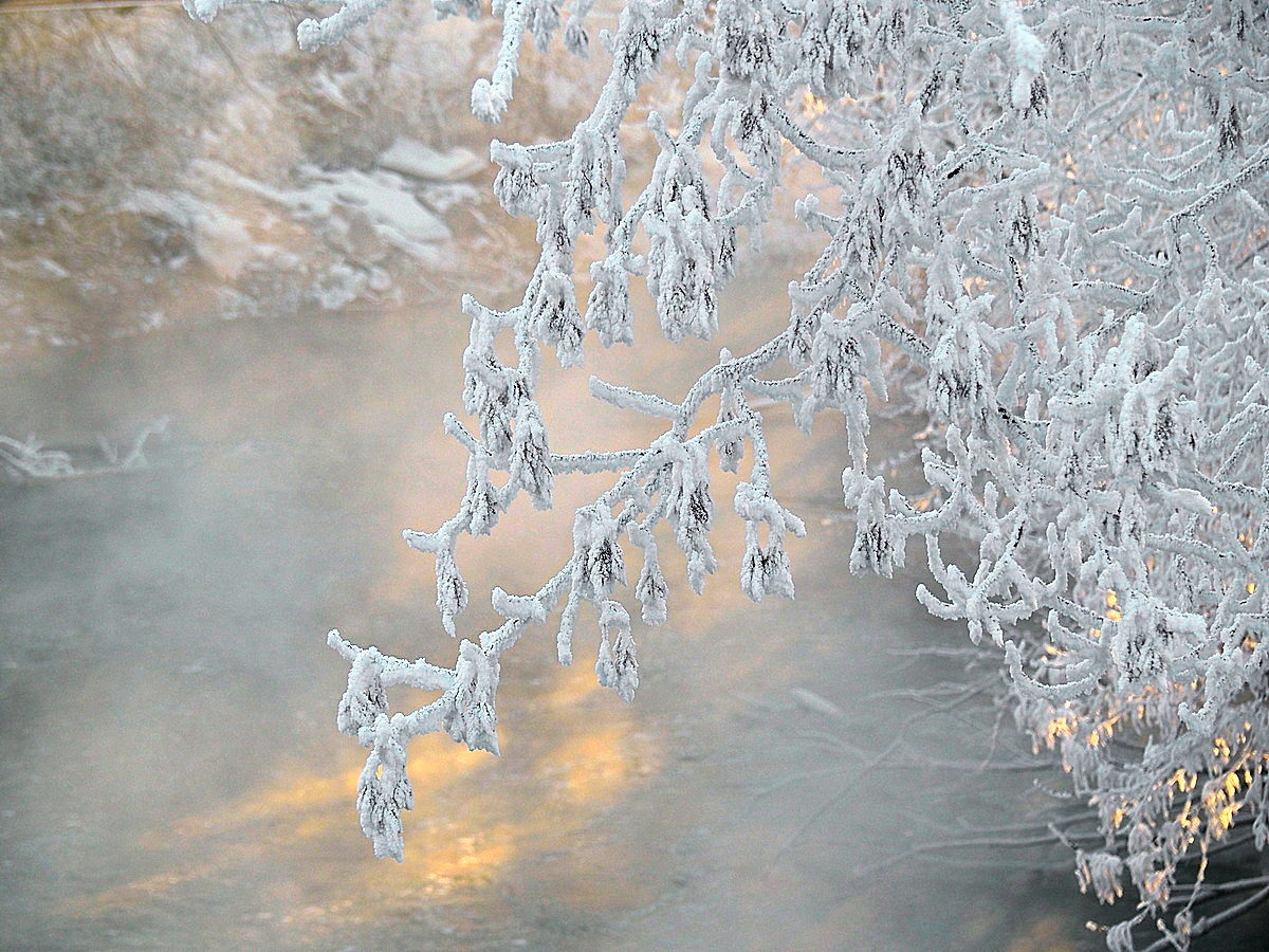 photo "***" tags: nature, hoarfrost, river