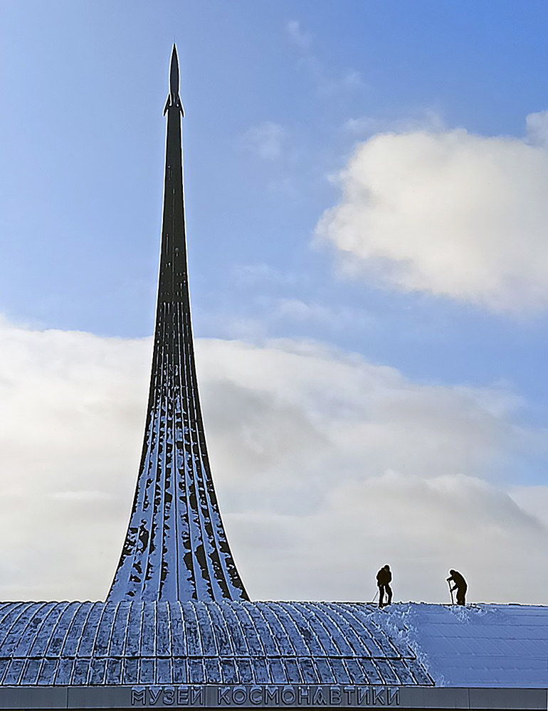 фото "Путь к звёздам." метки: пейзаж, Москва, зима, космос
