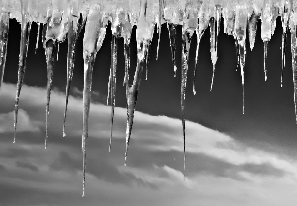 photo "Ice" tags: black&white, misc., Ice