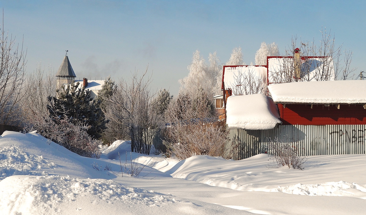 фото "Зима  на дачах" метки: пейзаж, дачи, дома, зима
