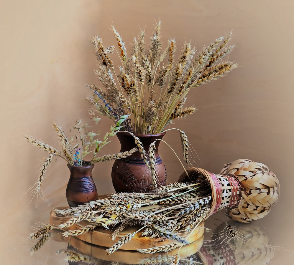 фото "Колоски" метки: натюрморт, ваза, колоски