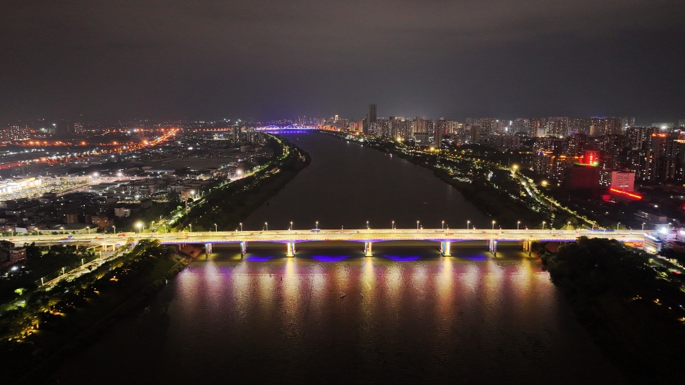 photo "night bridge" tags: travel, architecture, city, Asia, lake, night, summer, sunset, water