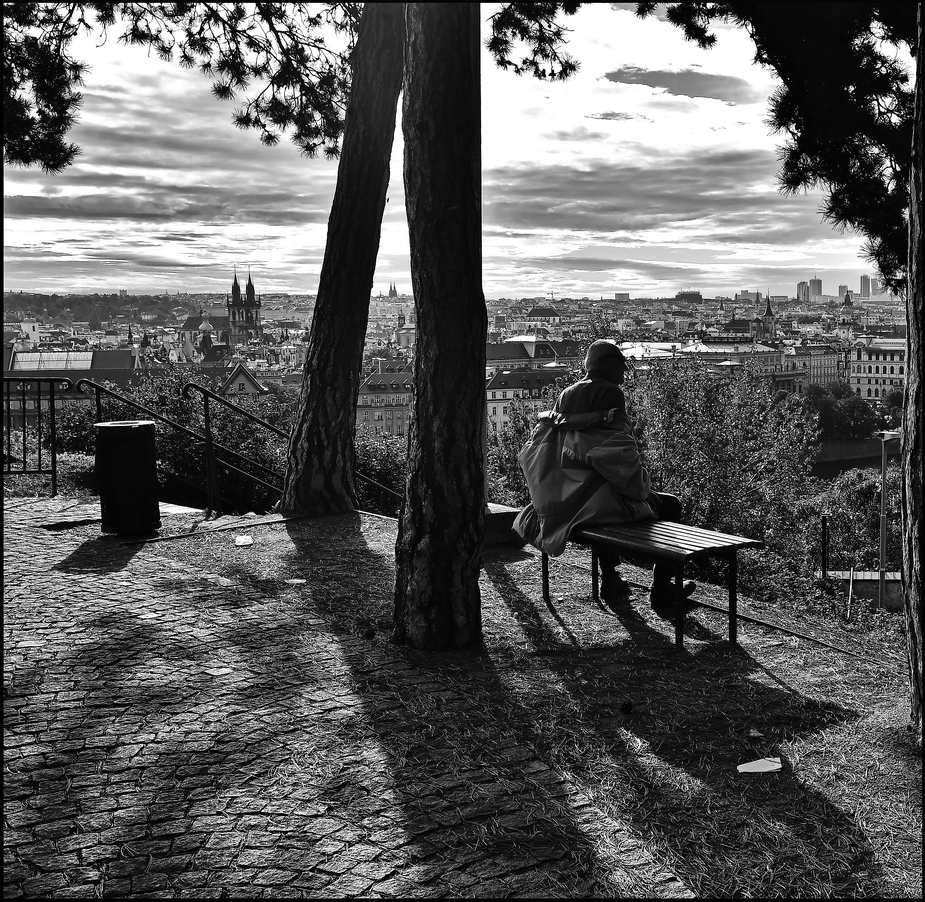 фото "Вид с Летны-3" метки: черно-белые, архитектура, Prag Prague Praha
