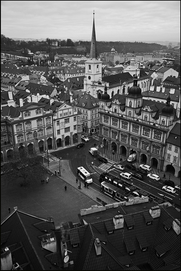 фото "Вид с башни-8" метки: черно-белые, архитектура, Prag Prague Praha