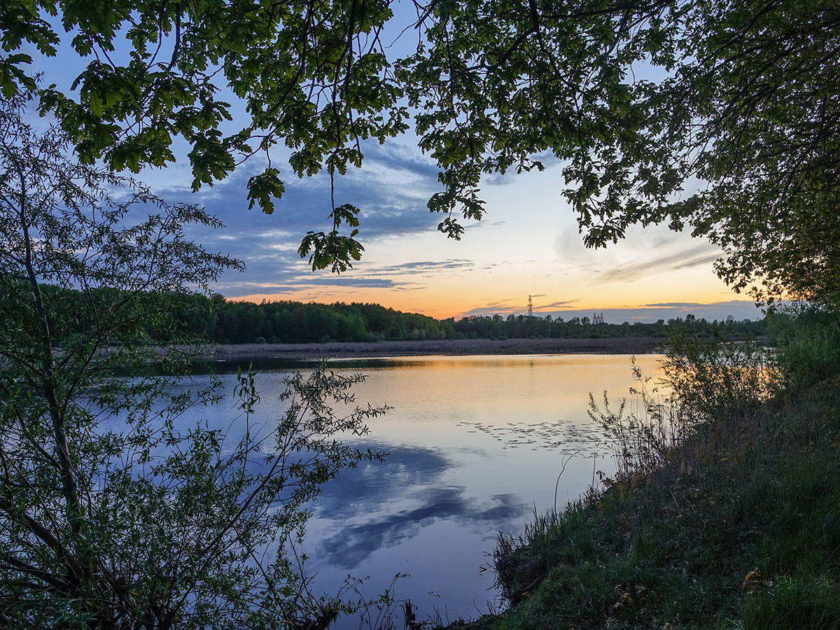 photo "May sunset" tags: landscape, lake, sunset, май