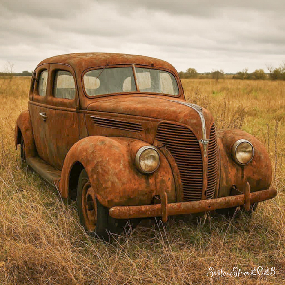photo "De Luxe Ford 1938" tags: landscape, still life, North America